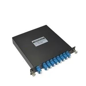 4 canaux de l'UIT LGX Box à double fibre DWDM Mux Demux Multiplex
