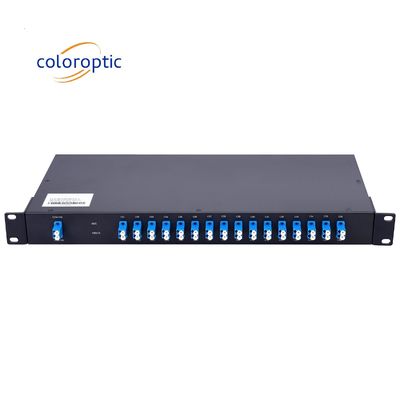 24 canaux DWDM Multiplexeur optique passif / Démultiplexeur 1RU