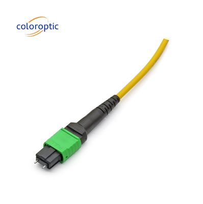 MTP / MPO câble à fibre optique jaune pour les applications 40G / 100G