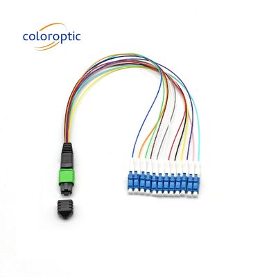 Réseau à haute vitesse MTP câble de patch MPO / câble de harnais MTP