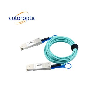 40G QSFP+ 3 - 100m Longueur AOC câble optique actif Infiniband QDR / DDR / SDR