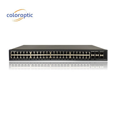 48 Ports Gigabit Couche 2 Commutateur de base de réseau pour la gestion de réseau d'entreprise