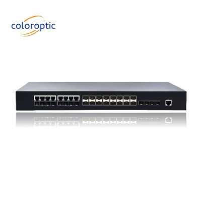 2 commutateurs Poe de couche avec 16 ports SFP 8 COMBO 4 10GE prennent en charge la commutation de vitesse du fil