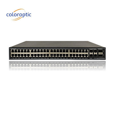 Commutateur de réseau d' entreprise de couche 2 CE avec ports 48*2.5GE, 4*10GE, 2*40GE