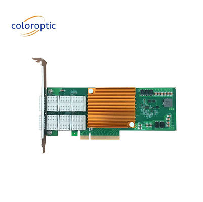 Carte réseau Pcie à double port 25G NIC optique Adaptateur de bus hôte PCI Express 2.0