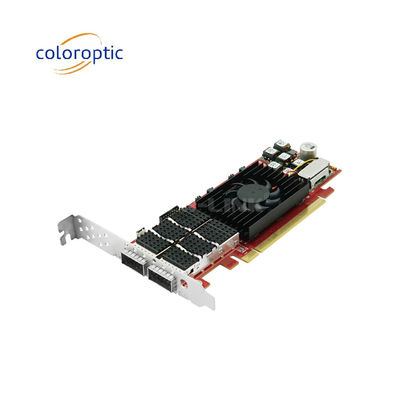 PCIe X16 100G QSFP28 Ethernet Carte intelligente à double port basé sur Xilinx Ultrascale+ 16nm