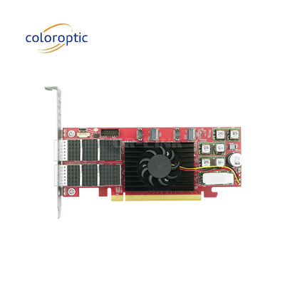 PCIe X16 100G QSFP28 Ethernet Carte intelligente à double port basé sur Xilinx Ultrascale+ 16nm