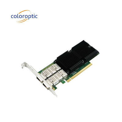 PCIe X16 à double port QSFP28 Ethernet Adaptateur réseau 100G Intel E810