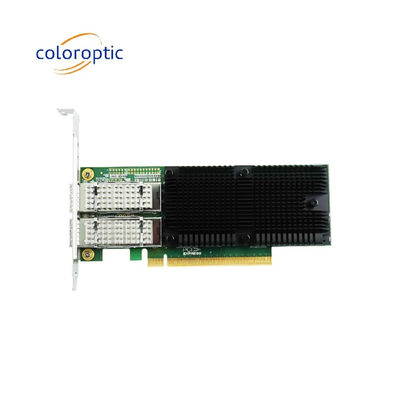PCIe X16 à double port QSFP28 Ethernet Adaptateur réseau 100G Intel E810