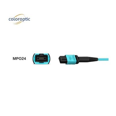 12 cœurs MPO Patch Cord Mode fibre OM3 G652D Durabilité plus de 1000 fois