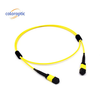 Mtp(Mpo) Fibre G657.A1 (9/125) de mode unique 16 pour le connecteur APC PSM8 400G