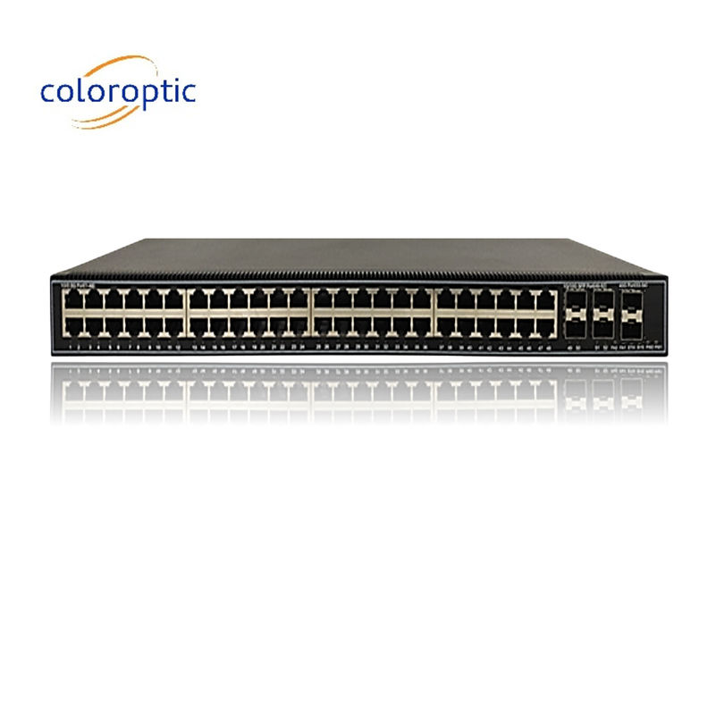 48 ports Gigabit Poe Commutateur QoS 10/100/1000M POE, 6*10GE Ports SFP+