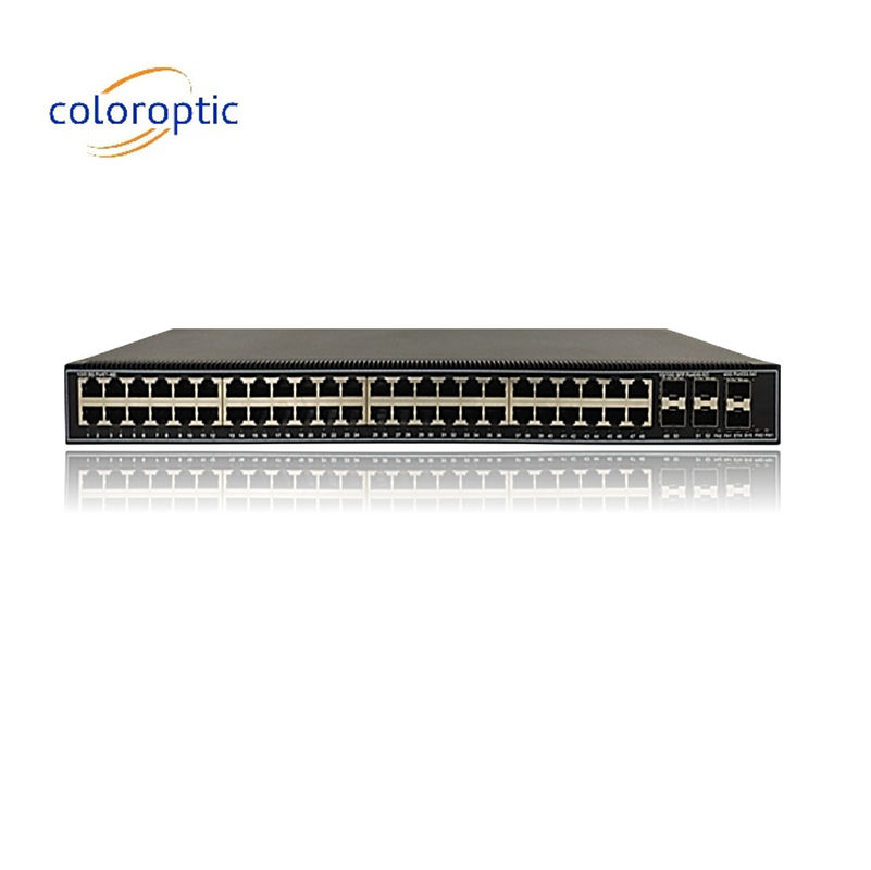 48 Ports Gigabit Couche 2 Commutateur de base de réseau pour la gestion de réseau d'entreprise