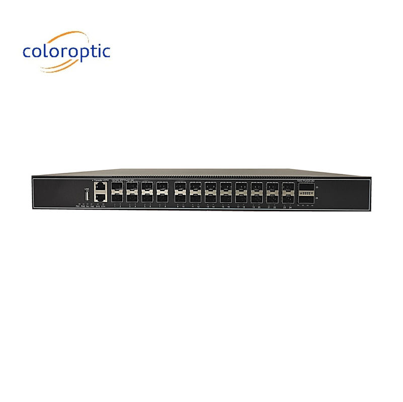 Couche 3 Commutateur réseau de base Gigabit à 24 ports avec ports 24*10GE 2*100GE