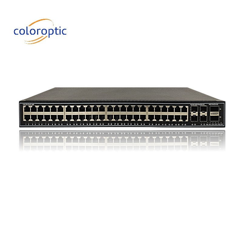 Commutateur de réseau d' entreprise de couche 2 CE avec ports 48*2.5GE, 4*10GE, 2*40GE