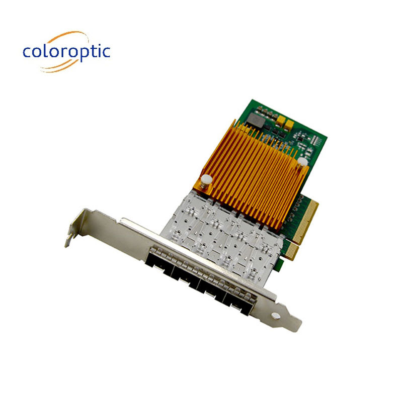10G Quad Port Ethernet Adaptateur réseau NIC optique Pour Microsoft Windows Server