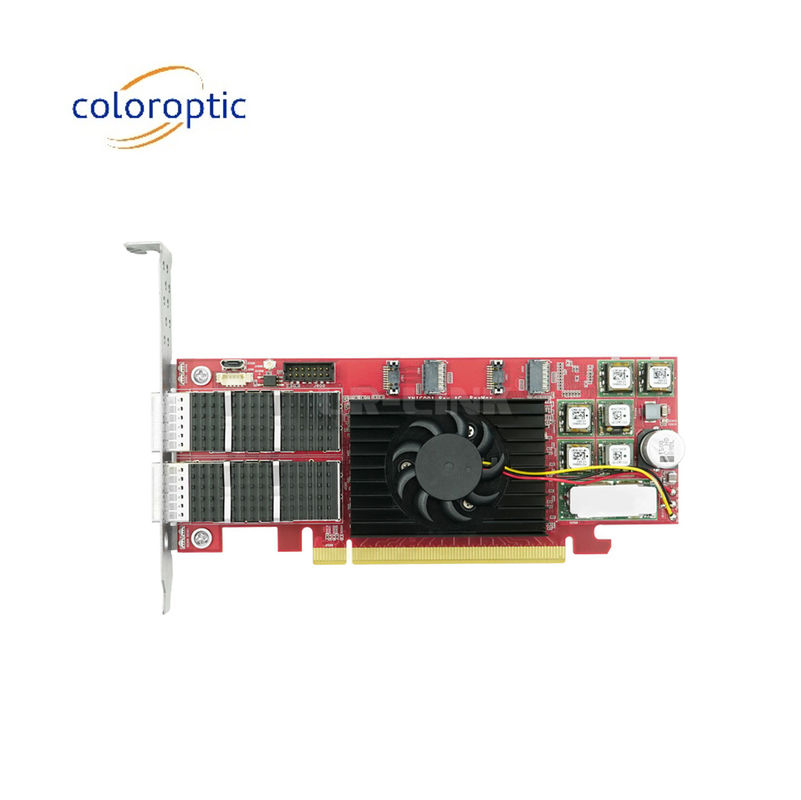 PCIe X16 100G QSFP28 Ethernet Carte intelligente à double port basé sur Xilinx Ultrascale+ 16nm