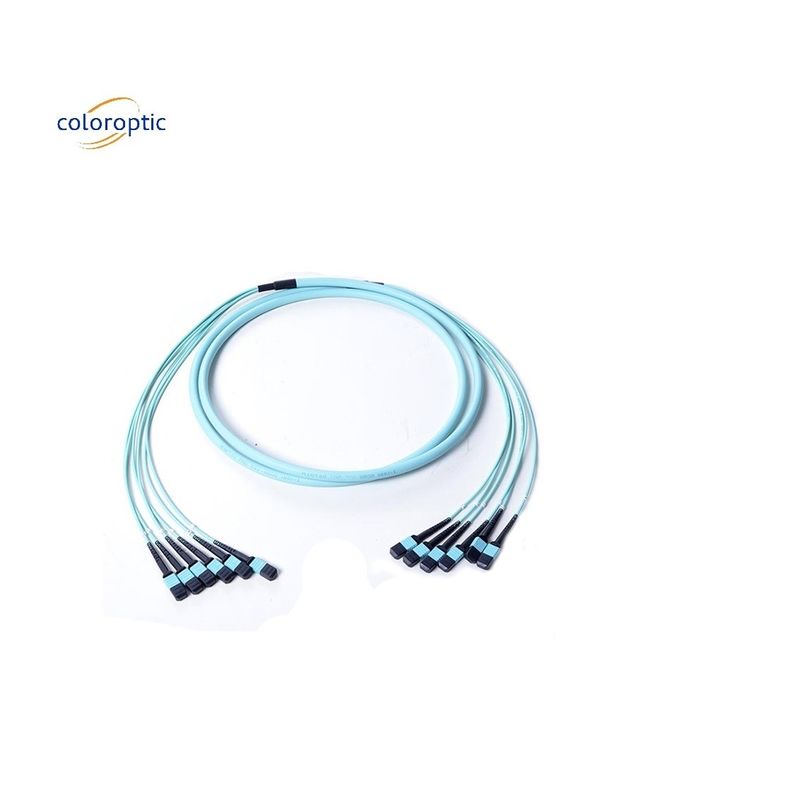 Aqua Color MPO patch cord 1m longueur du câble mode fibre