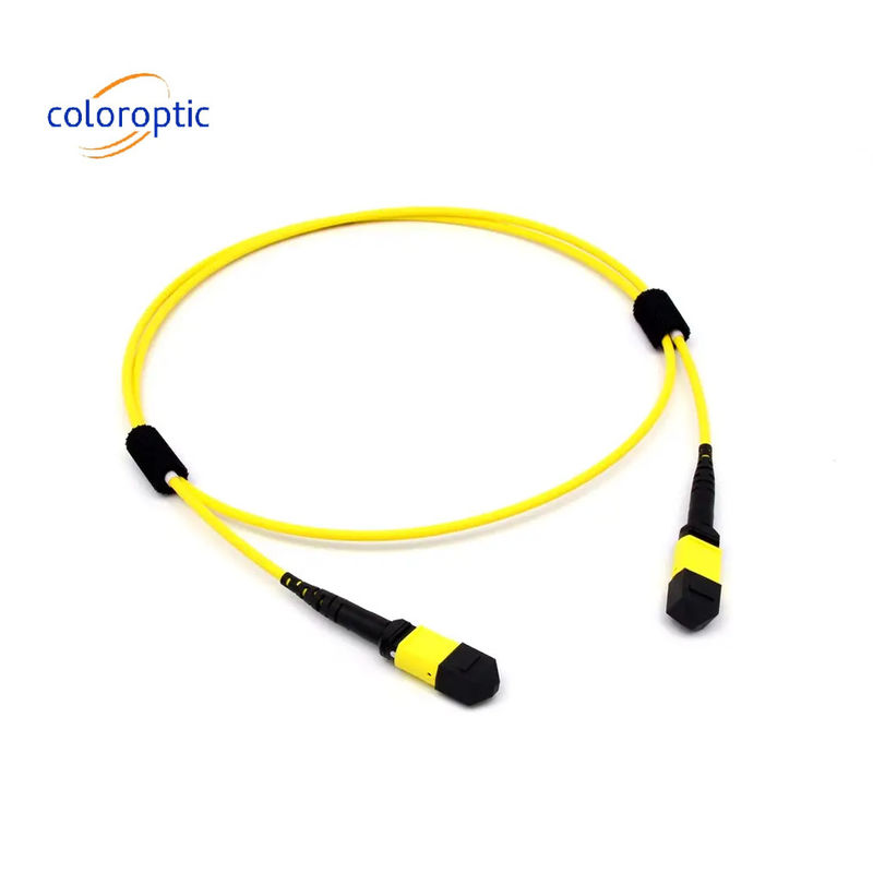 Mtp(Mpo) Fibre G657.A1 (9/125) de mode unique 16 pour le connecteur APC PSM8 400G